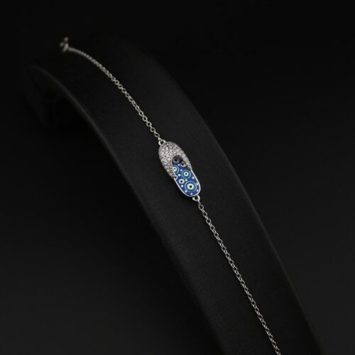 دستبند زنجیردار نقره MK3004 (2)