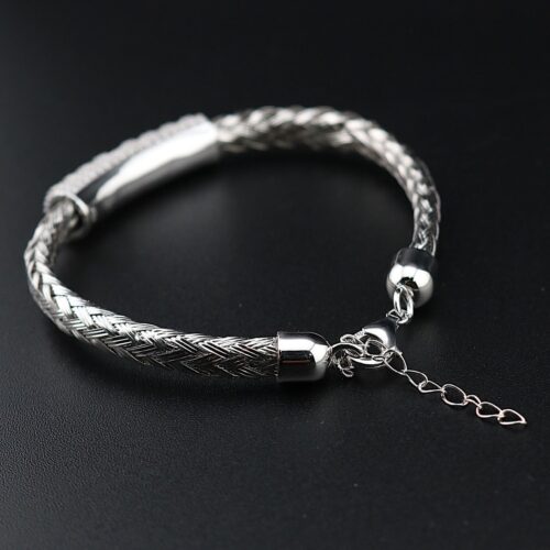 دستبند نقره جذاب نگین دار MK3023 (4)