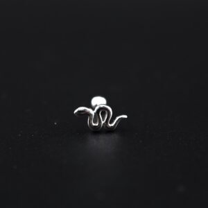 پیرسینگ گوش نقره طرح ماری MK7014
