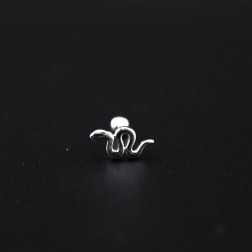 پرسینگ گوش نقره طرح ماری MK7014