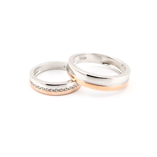 انگشتر ست زوج نقره