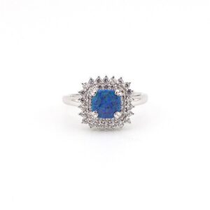انگشتر نقره طرح جواهر mk6039