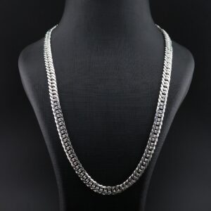 زنجیر نقره مردانه کارتیر دوبل mk4040