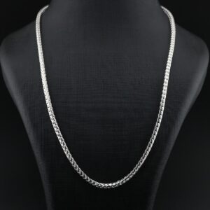 زنجیر نقره مردانه میرو گرد mk4059