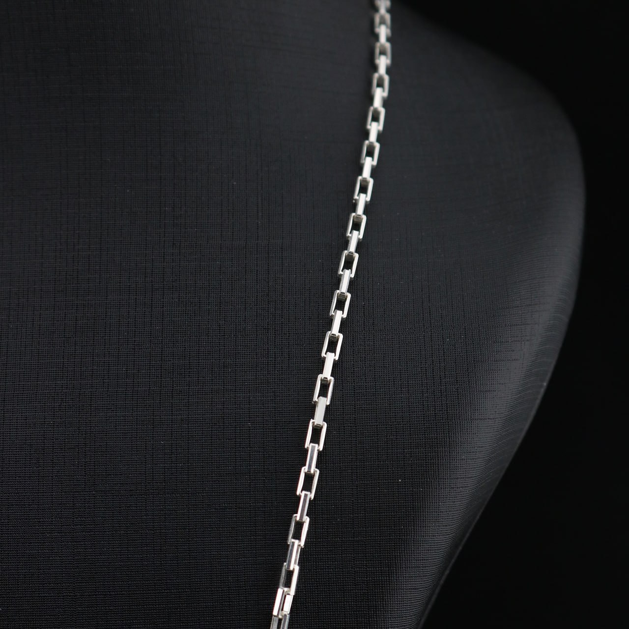 زنجیر نقره مردانه آجری