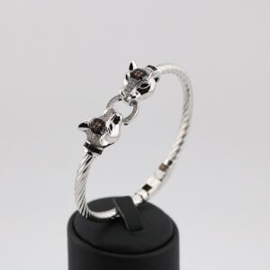 دستبند النگویی  کارتیر نقره  mk3038