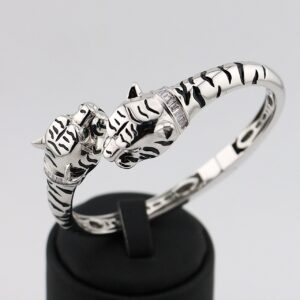 دستبند النگویی  کارتیر نقره mk3039