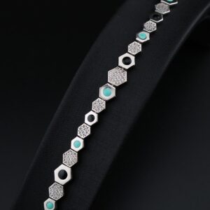 دستبند نقره  mk3041