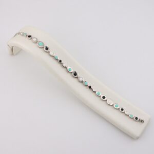 دستبند نقره میناکاری  mk3042