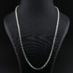 زنجیر نقره مردانه دیپلمات mk4065