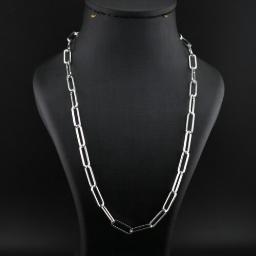 زنجیر نقره مردانه هرمس