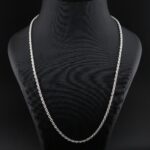 زنجیر نقره مردانه طنابی  mk4061