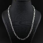 زنجیر نقره مردانه آجری  mk4063