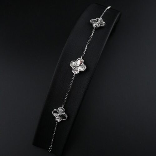 دستبند ونکلیف تراش نقره mk3044