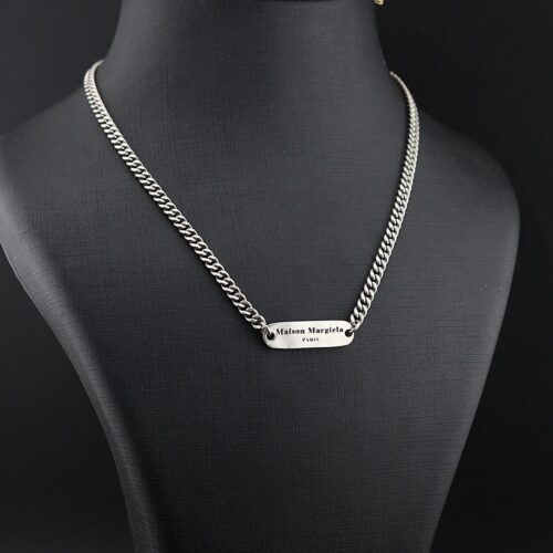 زنجیر نقره اسپرت کارتیر دوبل آبکاری رادیوم مارجیلا mk4083