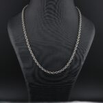 زنجیر نقره اسپرت دیپلمات آبکاری رادیوم mk4084