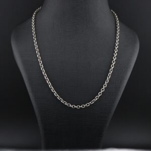 زنجیر نقره اسپرت دیپلمات آبکاری رادیوم mk4084