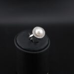 انگشتر نقره مروارید پرورشی mk6059