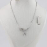 زنجیر نقره زنانه طرح قلبی mk4086