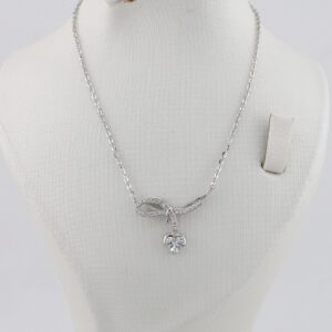 زنجیر نقره زنانه طرح قلبی mk4086