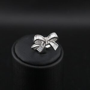 انگشتر نقره پاپیون  mk6061