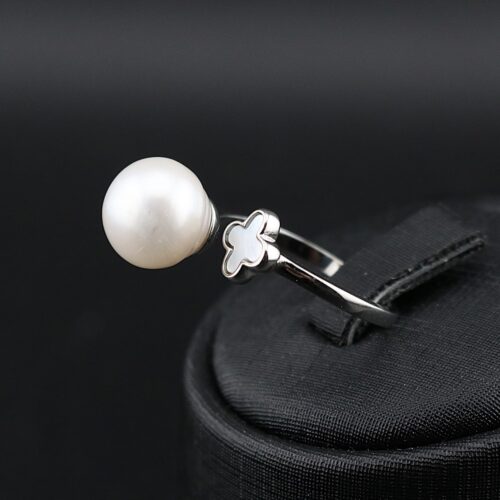 انگشتر نقره مروارید پرورشی ونکلیف