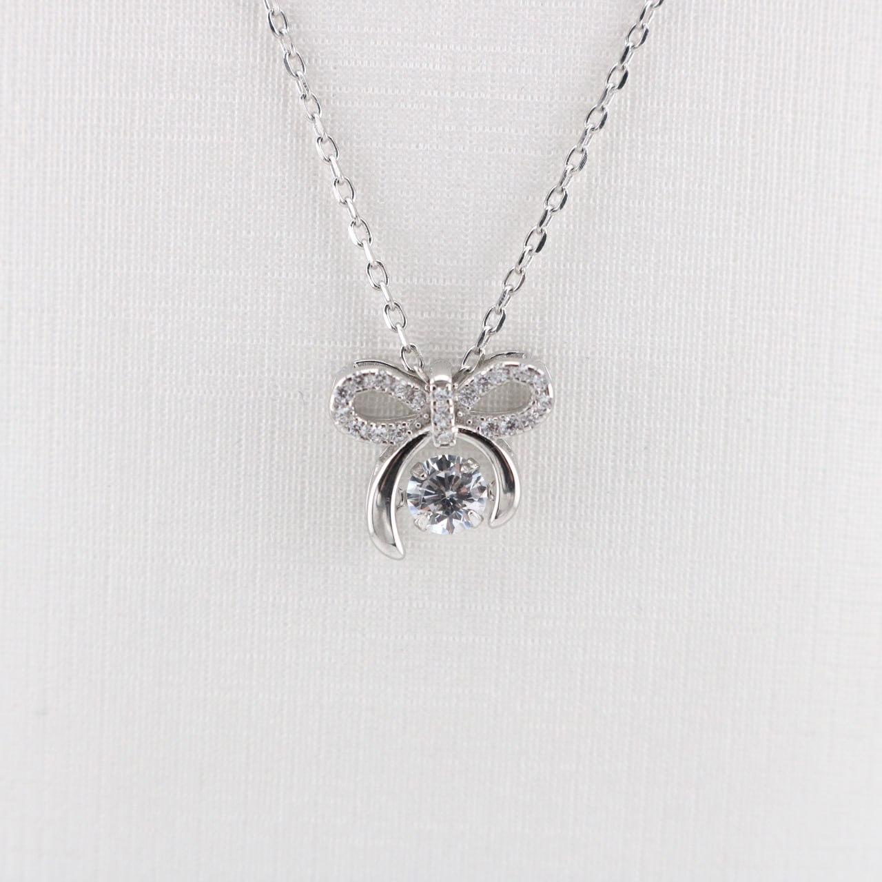 زنجیر نقره زنانه پاپیون