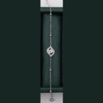 دستبند طرح جواهر نقره mk3062