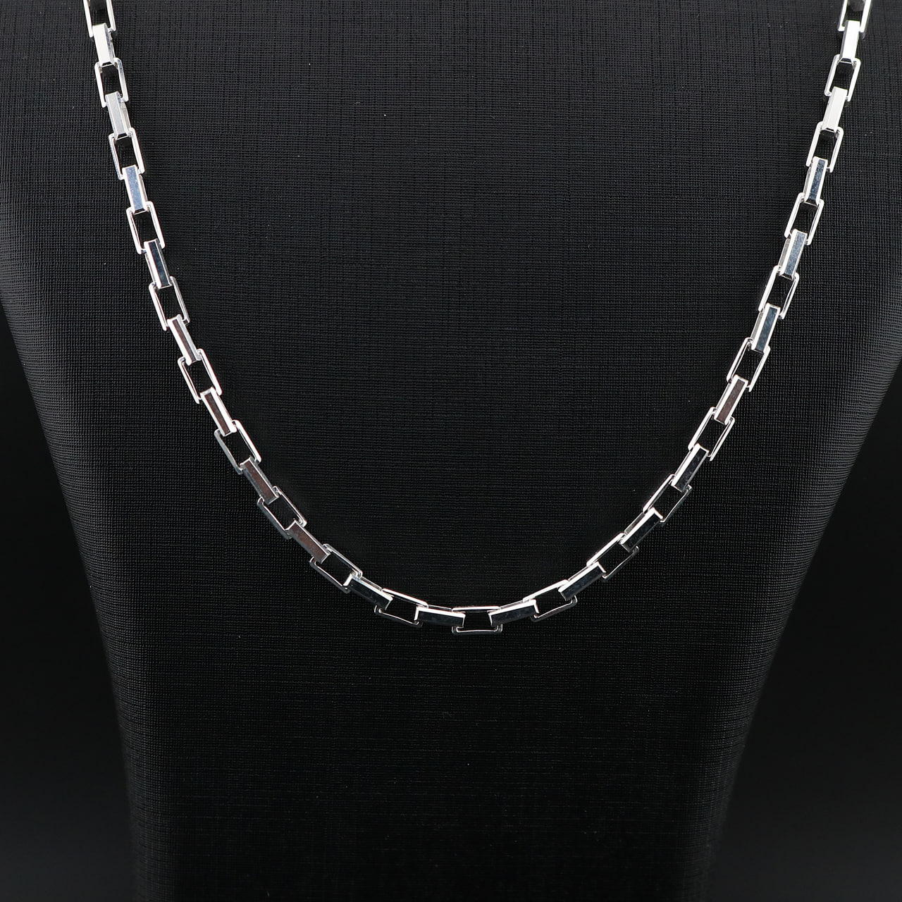 زنجیر نقره مردانه آجری