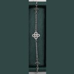 دستبند نقره طرح ونکلیف mk3066