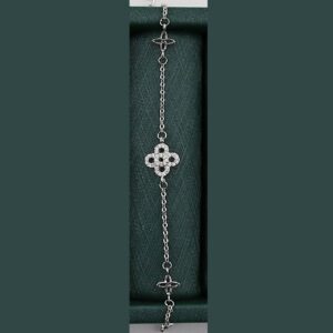 دستبند نقره طرح ونکلیف mk3066