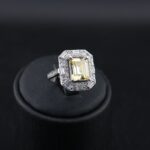 انگشتر نقره  طرح جواهر mk6076