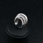 انگشتر نقره چند لاین mk6066