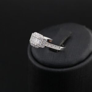 انگشتر نقره طرح جواهر mk6070