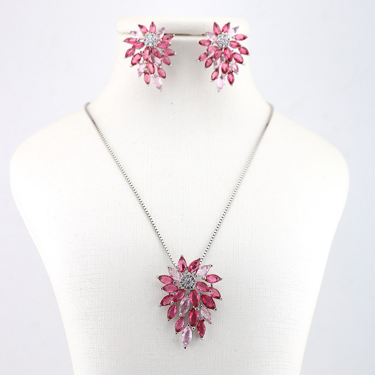 ست جواهری نقره