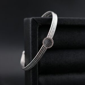 دستبند نقره تراش mk3071