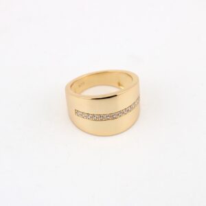 انگشتر نقره  آبکاری طلایی رنگ mk6076