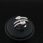 انگشتر نقره طرح جواهر  mk6073